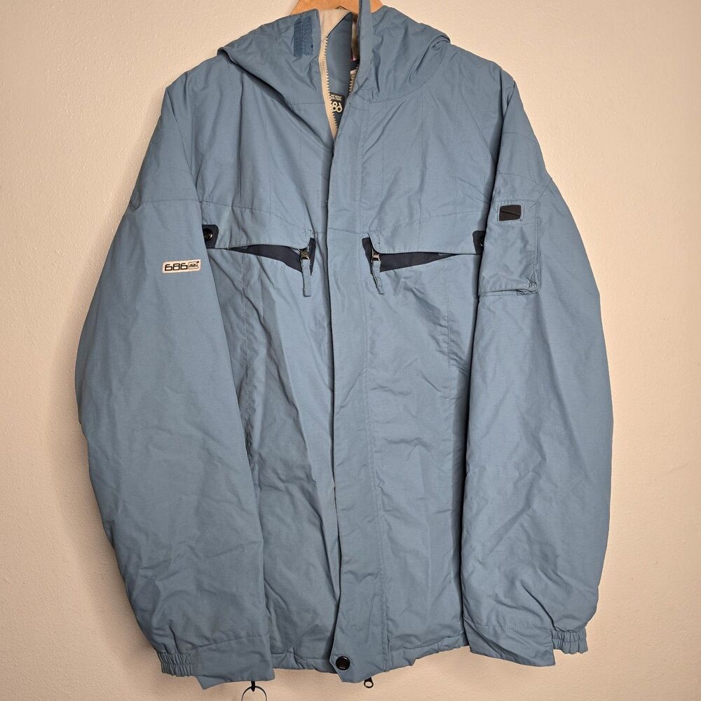 686 Men's Large Blue Snowboarding/Ski Jacket